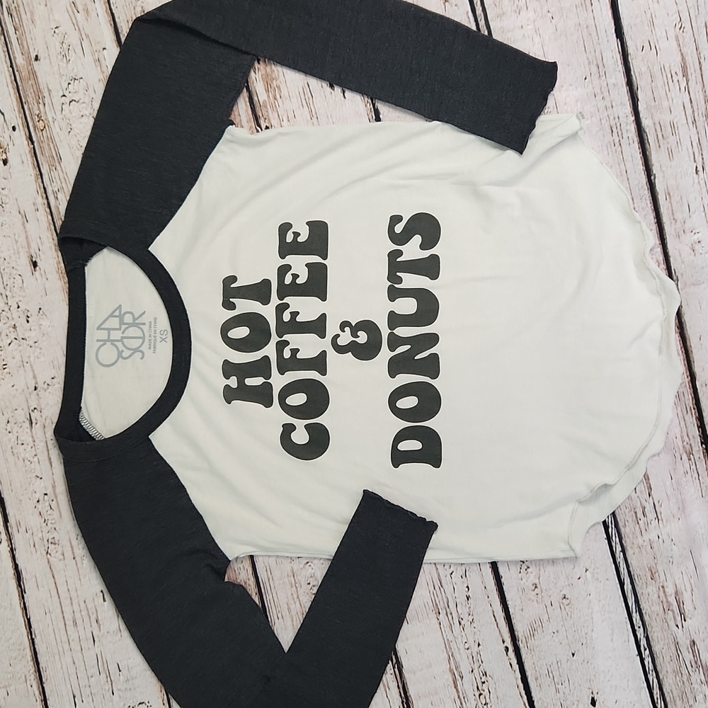 Coffee and Donuts longsleeve graphic Longsleeve Tee Chaser
